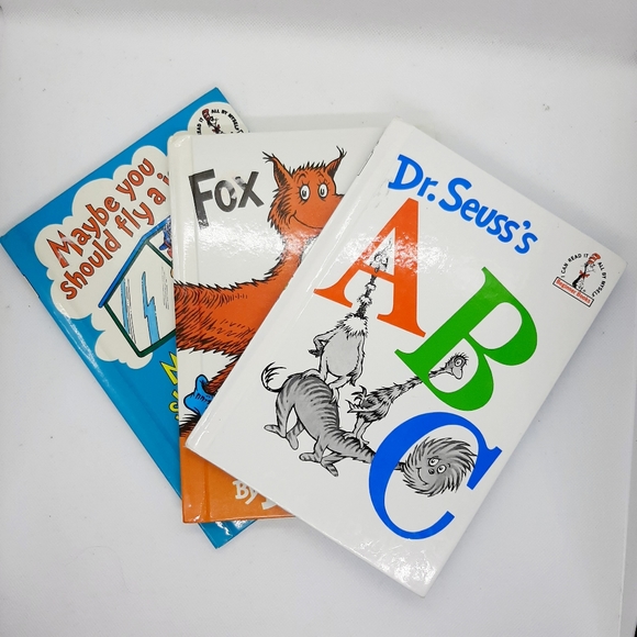 DR. SEUSS Beginner Book Collection Lot Of 3 Hardcover ABC, Fox in Socks, - Picture 2 of 10